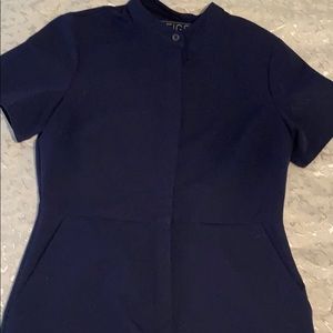 Figs button up small scrub top